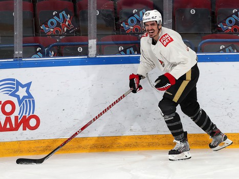 Тренировка «Авангарда» перед первым матчем серии в Магнитогорске