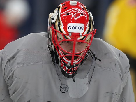 Тренировка «Авангарда» перед первым матчем серии в Магнитогорске