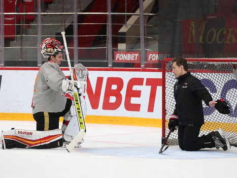 Тренировка «Авангарда» во время паузы в чемпионате