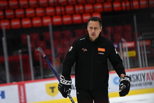 Тренировка «Авангарда» перед матчем с «Амуром»