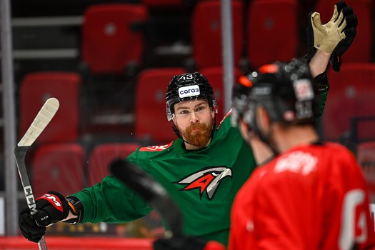 Раскатка «Авангарда» перед матчем со «Спартаком»