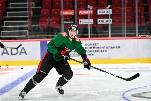 Раскатка «Авангарда» перед матчем с «Салаватом Юлаевым»