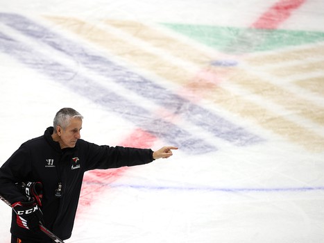 Тренировка «Авангарда» перед матчем в Уфе