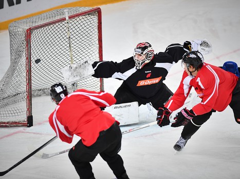 Раскатка "Авангарда" перед матчем со СКА
