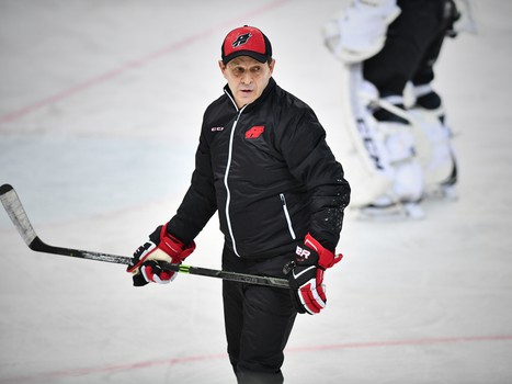 Раскатка "Авангарда" перед матчем с "Витязем"