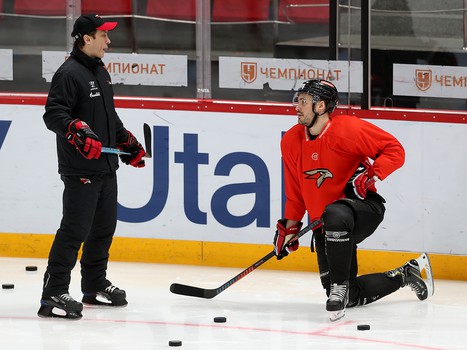 Раскатка «Авангарда» перед матчем с ХК «Сочи»