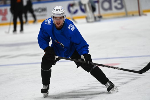 Тренировка «Авангарда» перед матчем в Хабаровске