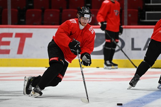 Раскатка «Авангарда» перед матчем с «Металлургом»