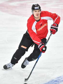 Раскатка "Авангарда" перед матчем с "Металлургом"