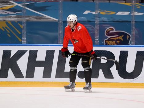 Раскатка «Авангарда» перед матчем в Сочи