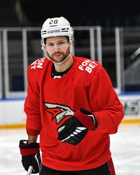 Тренировка «Авангарда» перед матчем в Новосибирске