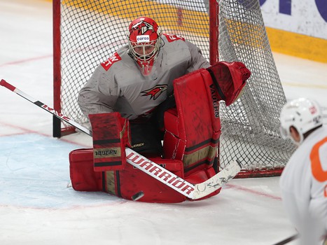 Тренировка «Авангарда» перед вторым матчем серии в Магнитогорске