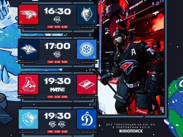 Второй день плей-офф: ещё восемь команд начинают борьбу за Кубок Гагарина. Превью 24 марта