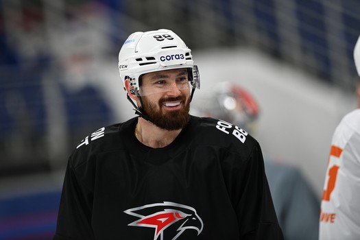 Тренировка «Авангарда» перед матчем в Тольятти