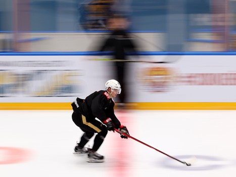 Раскатка «Авангарда» перед матчем в Сочи