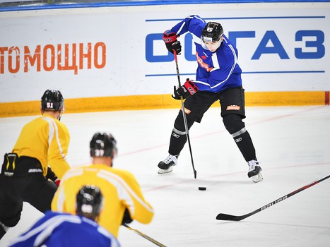 Раскатка "Авангарда" перед матчем с "Амуром"