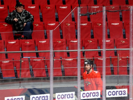 Раскатка «Авангарда» перед матчем с «Металлургом»