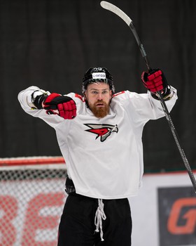 Раскатка «Авангарда» перед матчем с «Витязем»