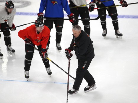 Раскатка «Авангарда» перед матчем с «Ак Барсом»