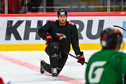 Тренировка «Авангарда» перед матчем с «Витязем»