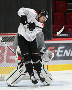 Раскатка «Авангарда» перед матчем с «Локомотивом»