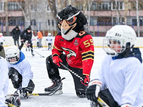 Уроки хоккея проходят в 10 школах Омска