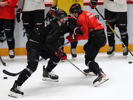 Раскатка «Авангарда» перед матчем с «Сибирью»