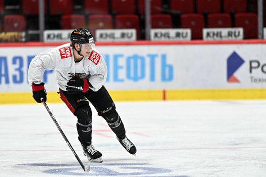 Раскатка «Авангарда» перед матчем с московским «Динамо»