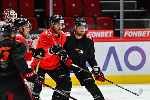 Тренировка «Авангарда» в Омске