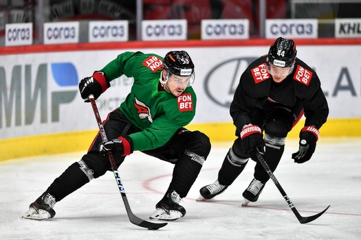 Раскатка «Авангарда» перед матчем с «Нефтехимиком»