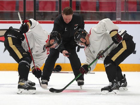 Раскатка «Авангарда» перед матчем с ЦСКА