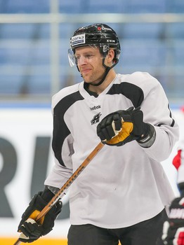 Раскатка «Авангарда» перед матчем с «Барысом»