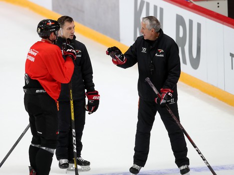 Раскатка «Авангарда» перед матчем с «Сибирью»