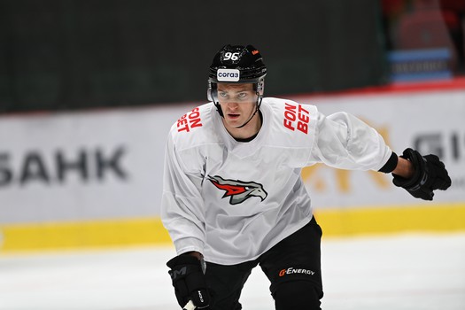 Тренировка «Авангарда» перед матчем с «Адмиралом»