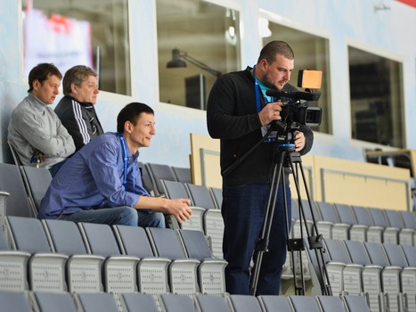 Открытая тренировка "Авангарда" для СМИ перед стартом плей-офф