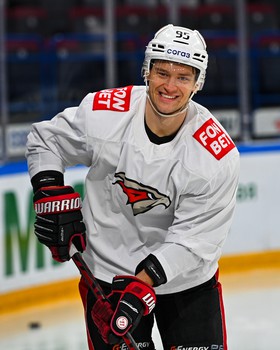 Раскатка «Авангарда» перед матчем в Магнитогорске