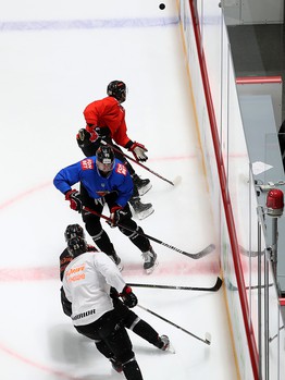 Тренировка «Авангарда» во время паузы в чемпионате