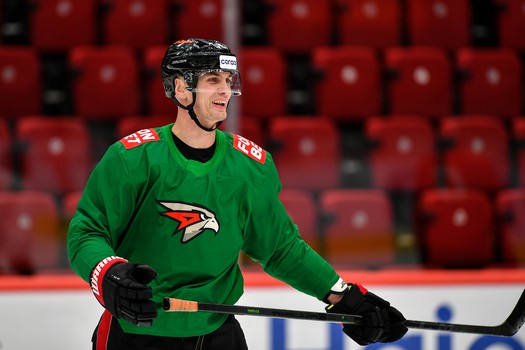 Раскатка «Авангарда» перед матчем с «Нефтехимиком»