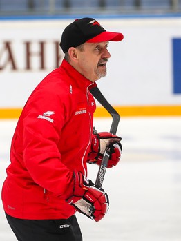 Раскатка «Авангарда» перед матчем против СКА