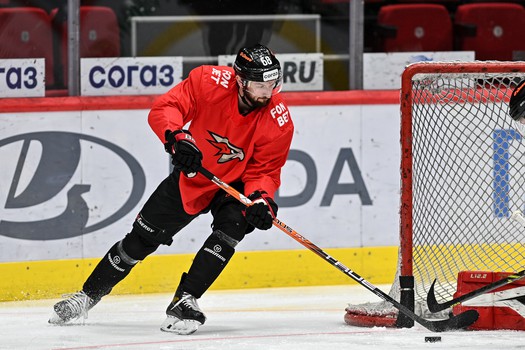 Раскатка «Авангарда» перед матчем с «Нефтехимиком»