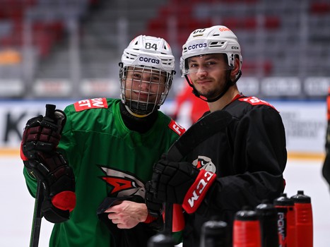 Раскатка «Авангарда» перед матчем в Сочи