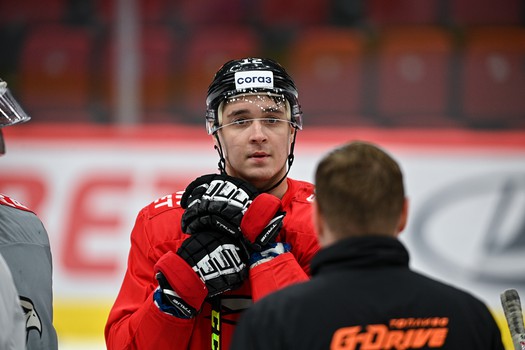 Раскатка «Авангарда» перед матчем с «Барысом»