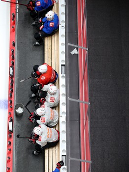 Тренировка «Авангарда» перед выездом