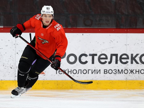 Раскатка «Авангарда» перед матчем в Екатеринбурге