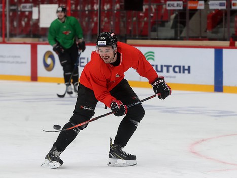 Раскатка «Авангарда» перед матчем с ХК «Сочи»