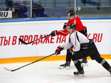 Раскатка «Авангарда» перед матчем со «Слованом»