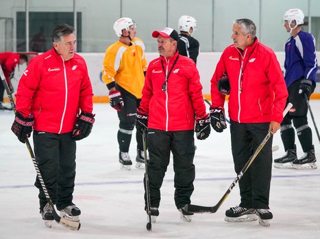 Открытая тренировка "Авангарда" для СМИ