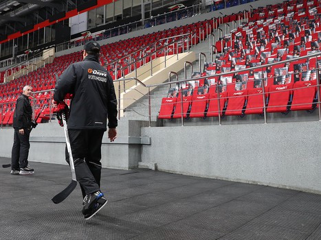 Раскатка «Авангарда» перед матчем с «Куньлунь РС»