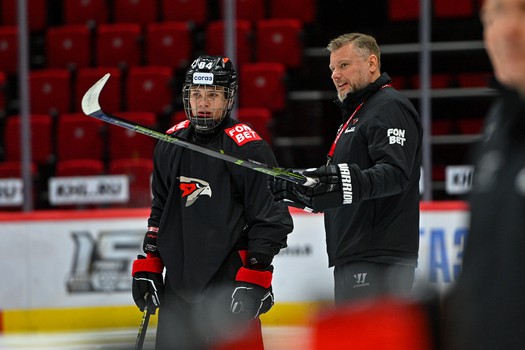 Раскатка «Авангарда» перед матчем с «Металлургом»