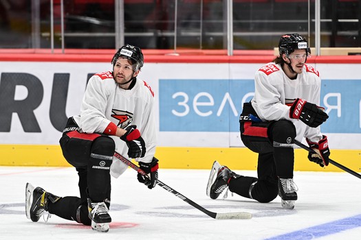 Раскатка «Авангарда» перед матчем с «Амуром»